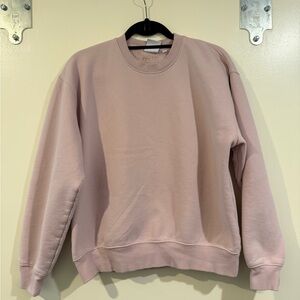 Aritzia Sweatfleece pink crewneck sweatshirt